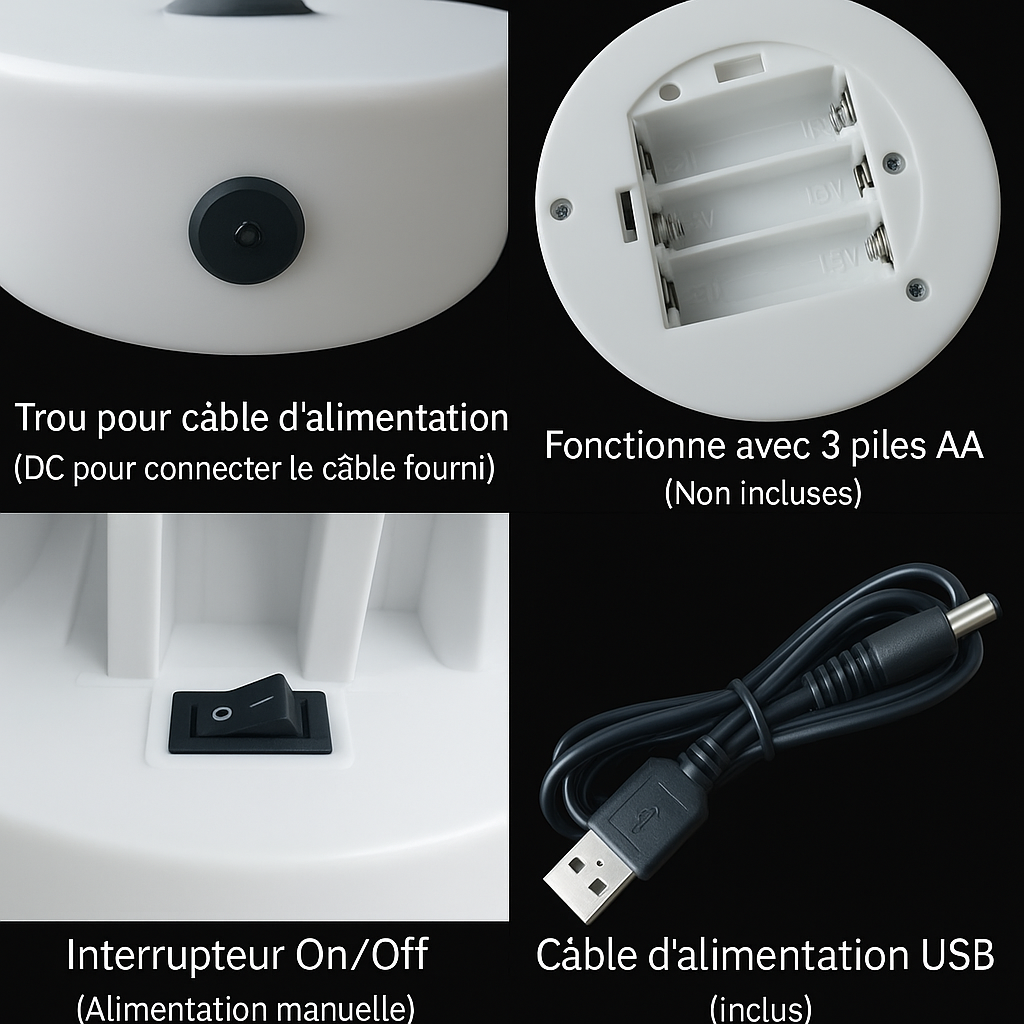 Enseigne Néon Palmier avec Base – Lampe LED Décorative pour Éclairage d'Ambiance