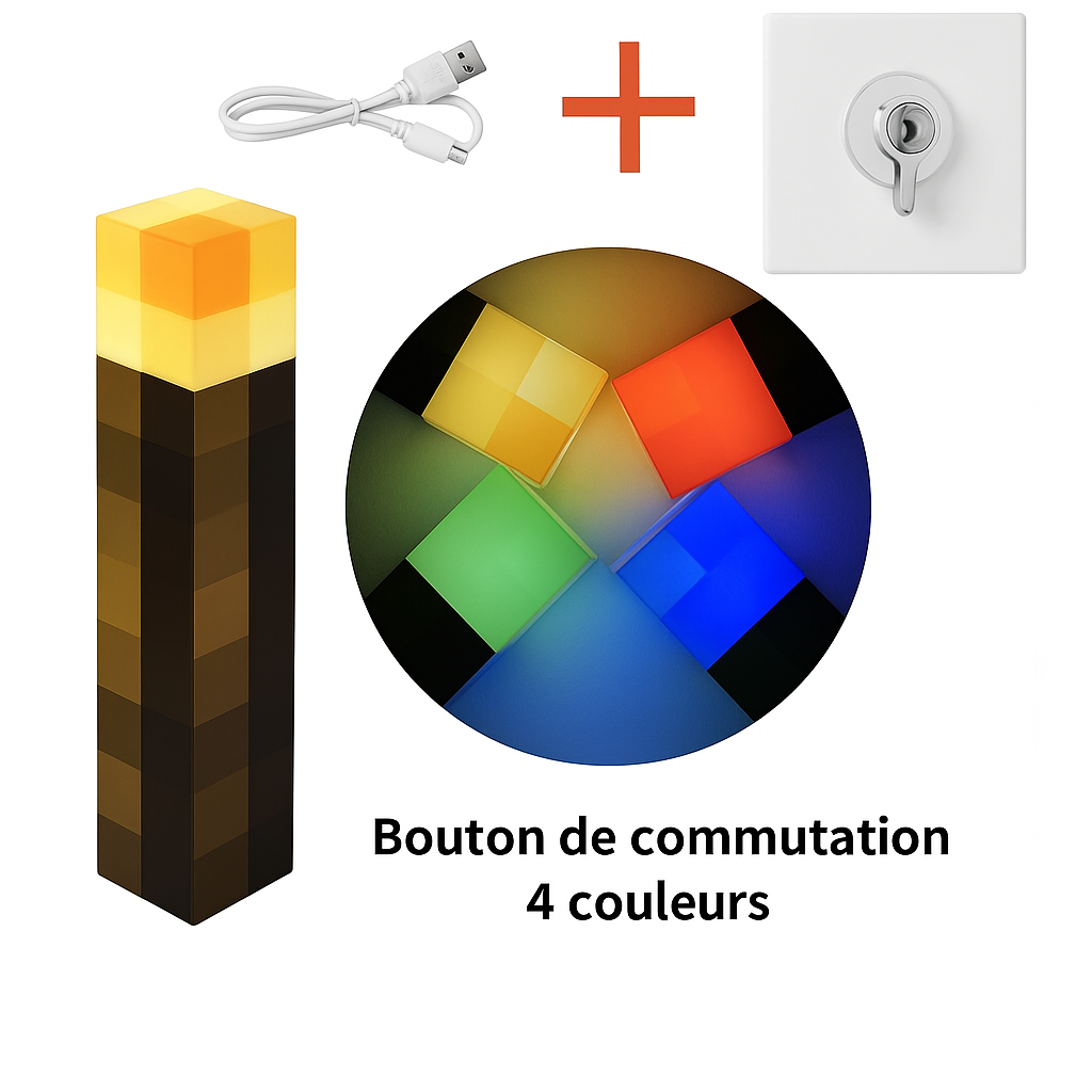 Lampe Torche LED Brownstone USB Rechargeable – Veilleuse Décorative pour Chambre