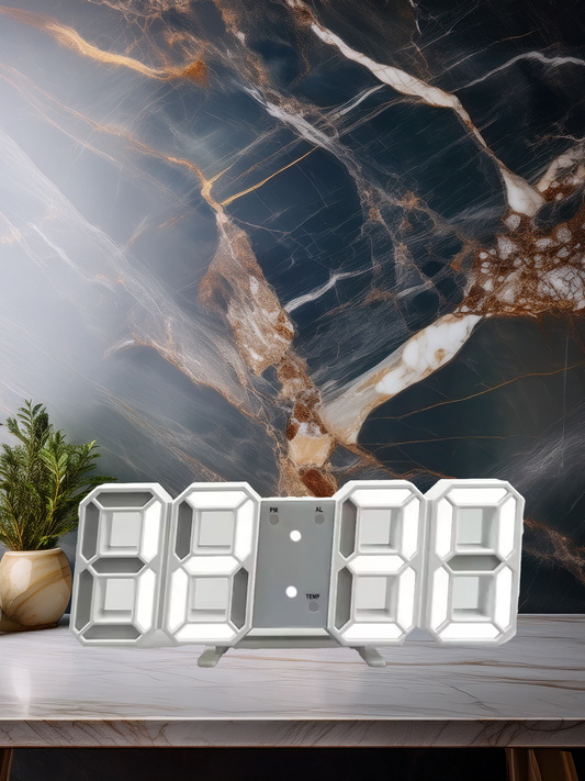 Horloge Murale / de Bureau Numérique LED – Design Moderne et Multifonctions