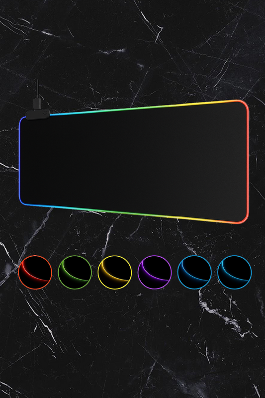Tapis de Souris RGB Gamer – Surface Étanche et Colorée