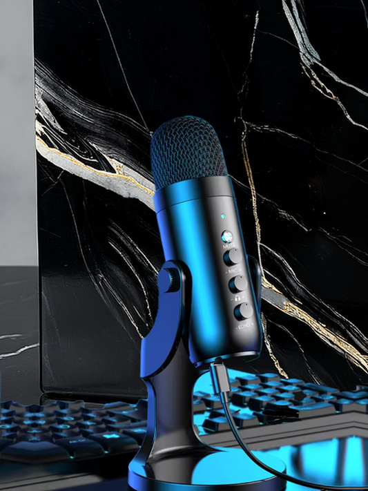 Microphone USB Haomuren – Idéal pour le Jeu, le Streaming, les Podcasts et l’Enregistrement