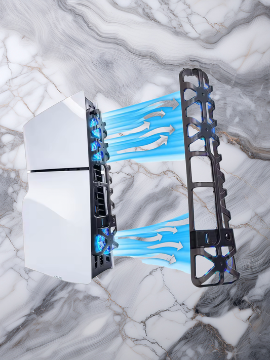 Accessoire Ventilateur de Refroidissement LED pour PS5 Slim – Système de Refroidissement Efficace pour PlayStation 5